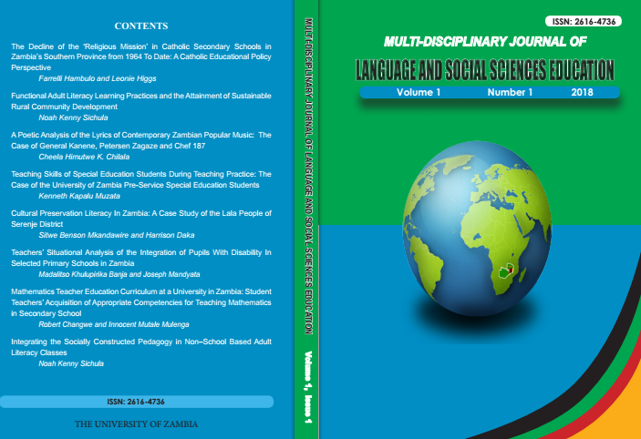 Multidisciplinary Journal of Language and Social Sciences Education