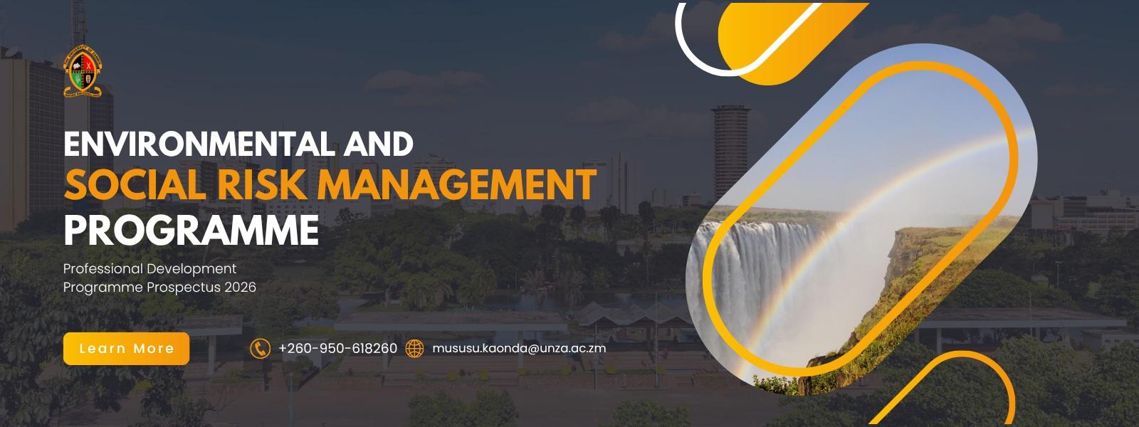 Environmental and Social Risk Management (ESRM) Professional Development Programme